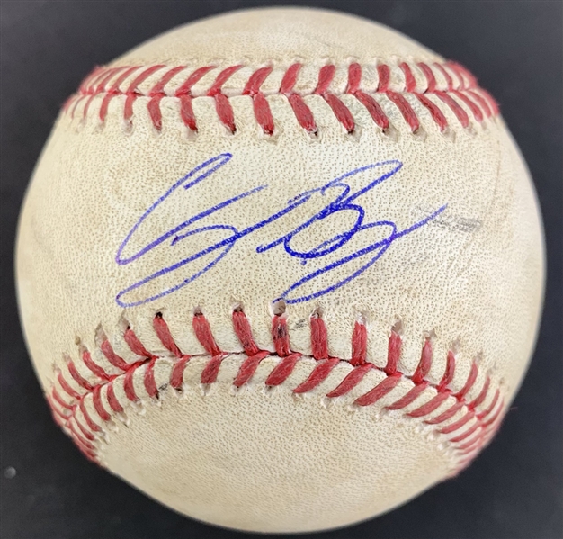 Cody Bellinger Signed & Game Used 2017 OML Game Used Baseball :: Ball Pitched to Bellinger! (PSA/DNA & MLB)