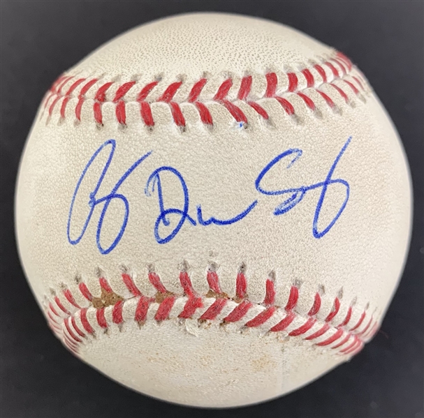 Corey Seager Signed & Game Used 2016 OML Game Used Baseball (JSA/DNA & MLB)
