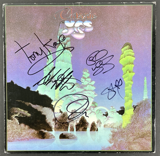 Yes: Group Signed "Classic Yes" Album Cover (5 Sigs)(Third Party Guaranteed)