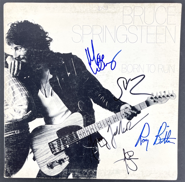 E-Street Band Signed Bruce Springsteen "Born To Run" Album Cover (BAS Guaranteed)