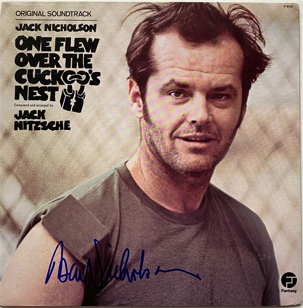 Jack Nicholson In-Person Signed Soundtrack Cover for "One Flew Over the Cuckoos Nest"  (JSA)