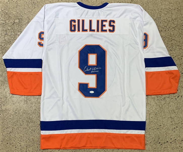 Clark Gillies Signed New York Islanders Style Jersey (JSA COA)