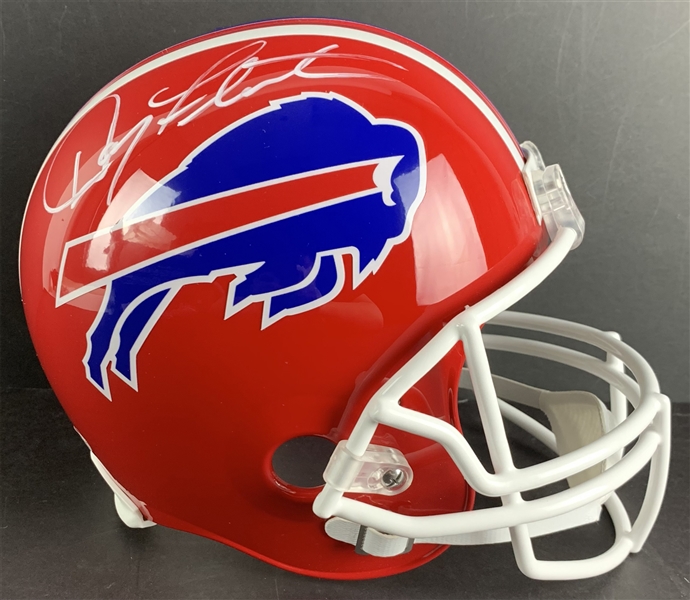 Doug Flutie Signed Buffalo Bills Full Sized Replica Model Helmet (Beckett/BAS COA)