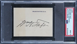 President William H. Taft Signed Washington D.C. Card (PSA/DNA MINT 9 Auto)