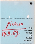 Pablo Picasso Boldly Signed & Dated "The Private World of Pablo Picasso"  = 8" x 10" Book Title Page (Beckett/BAS LOA)
