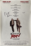 Robert De Niro & Charles Grodin Signed "Midnight Run" Movie Poster (BAS Guaranteed)