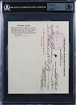 President Warren G. Harding Signed Bank Check from Harding Publishing Company (Beckett/BAS Encapsulated)