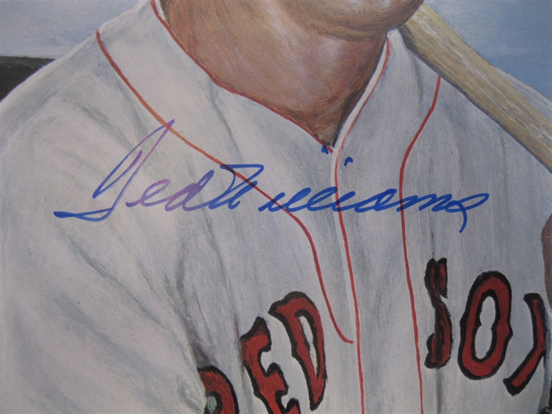Ted Williams Signed Print (Beckett/BAS)