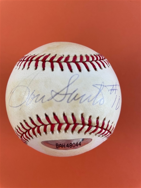 Ron Santo Autographed OAL Baseball (Beckett/BAS Guaranteed)