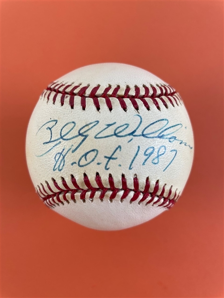 Billy Willliams HOF 1987 Autographed OAL Baseball (Beckett/BAS Guaranteed)