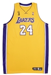 Kobe Bryant 2008-09 NBA Finals Game Issued and Signed Los Angeles Lakers Home Jersey - Prepared For Game 6 of NBA Finals! (Sports Investors & JSA LOAs)