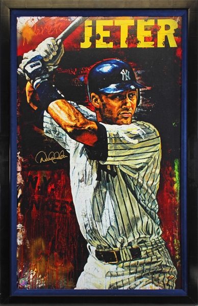 Derek Jeter Impressive Signed 30" x 46" Stephen Holland Giclee - Printers Proof #5/25 (Beckett/BAS LOA)