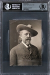 William "Buffalo Bill" Cody Signed 3.75" x 5.5" Portrait Photo with GEM MINT 10 Autograph (Beckett/BAS Encapsulated & Graded)