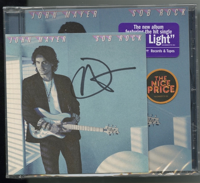 John Mayer Signed Sob Rock CD (Beckett/BAS Guaranteed)