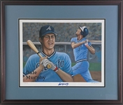 Atlanta Braves: Dale Murphy Signed & Numbered Artwork by Don Sprague 707/750 (Beckett/BAS Guaranteed)