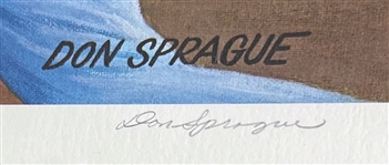 Atlanta Braves: Dale Murphy Signed & Numbered Artwork by Don Sprague 707/750 (Beckett/BAS Guaranteed)