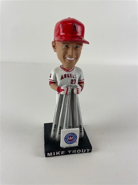 Mike Trout Signed 2018 Silver Slugger Bobblehead (PSA/DNA)