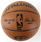 2014-15 Kobe Bryant Game Used Basketball - Used The Night Kobe Passed MJ on the All-Time Scoring List! (DC Sports LOA)