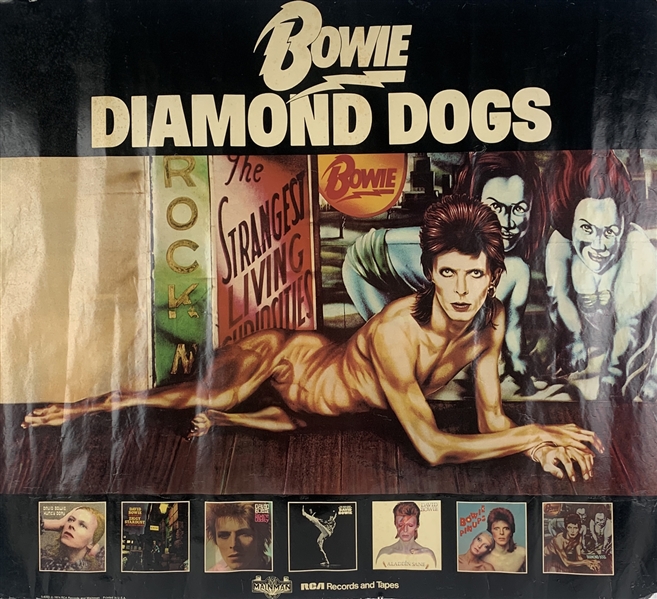 David Bowie Rare Diamond Dogs Promotional Poster (RCA Records, 1974)