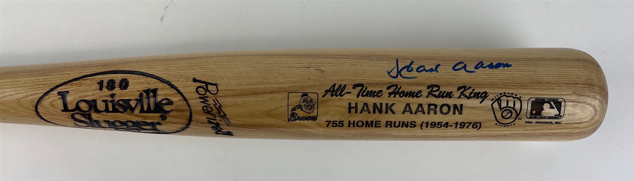 Hank Aaron Signed Louisville Slugger Commemorative Baseball Bat (PSA/DNA)