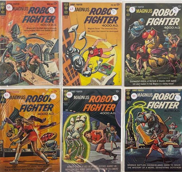 Lot of 17 1963 Gold Key Magnus Robot Fighter Comics