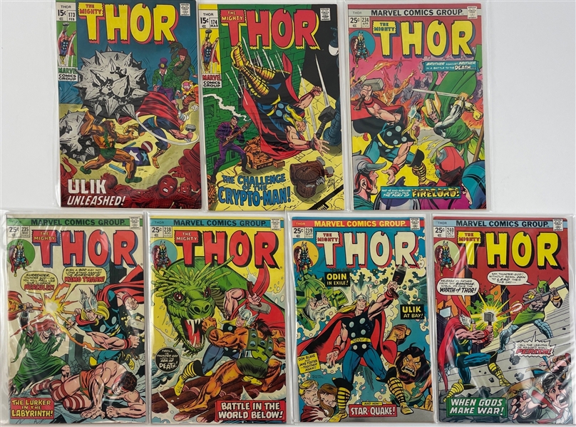 Lot of 7 1962 Marvel 1st Series Thor UK Edition Comics