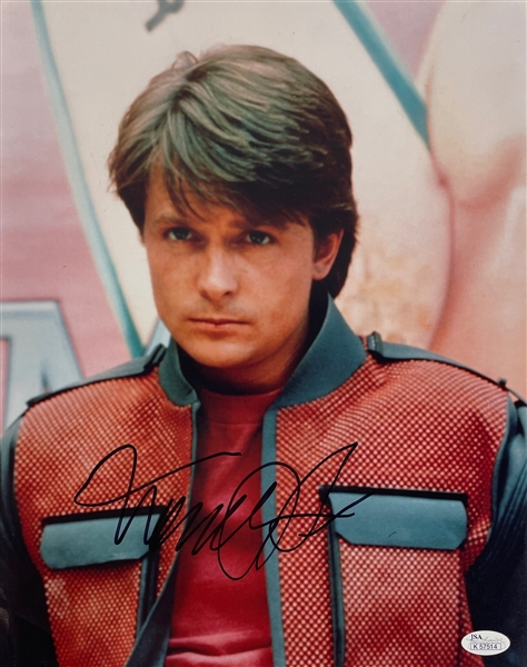 Michael J. Fox Signed 11" x 14" Color Photo from "Back to the Future II" (JSA COA)