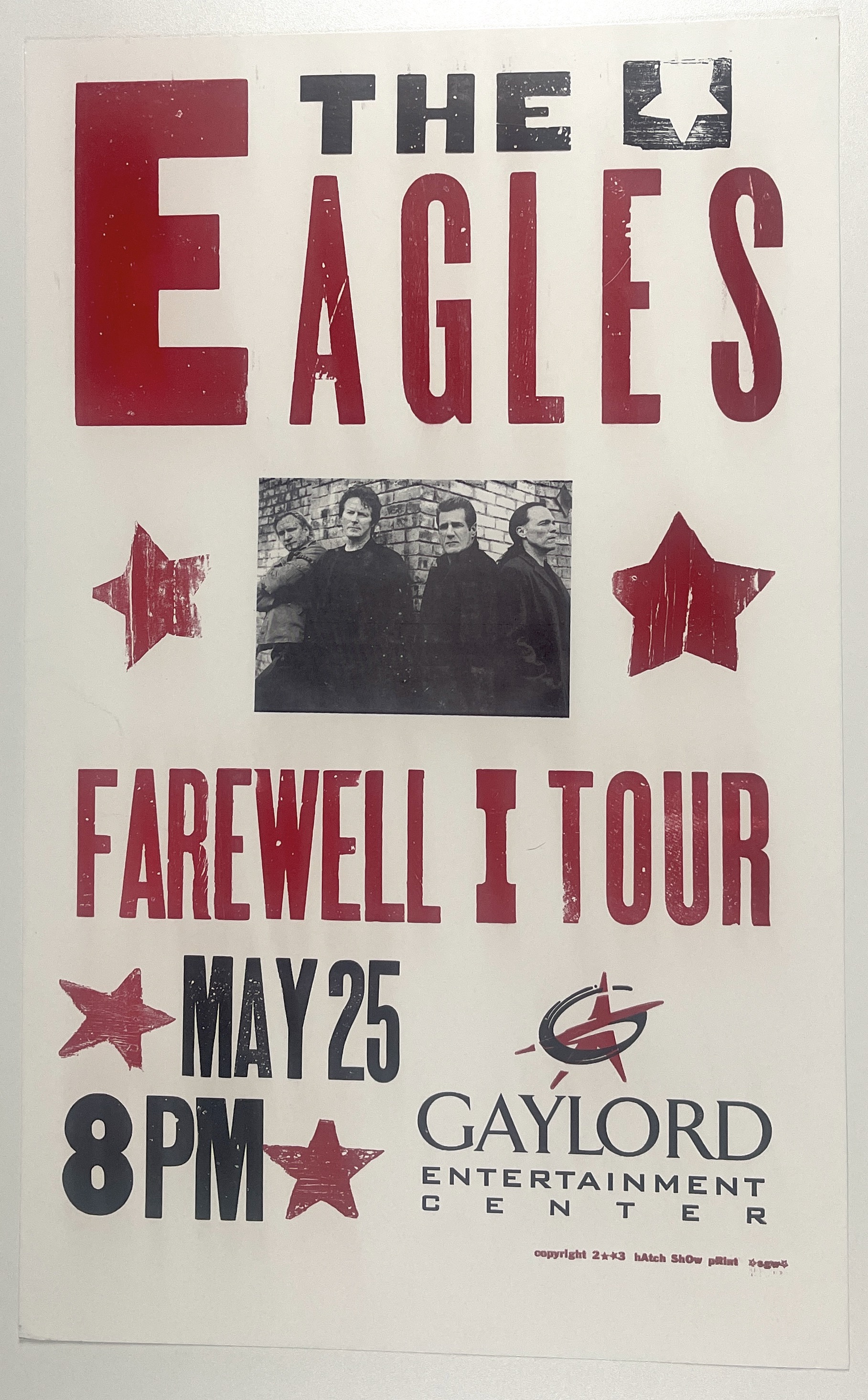 Lot Detail The Eagles Farewell I Tour 13” x 21” Cardboard Concert Poster