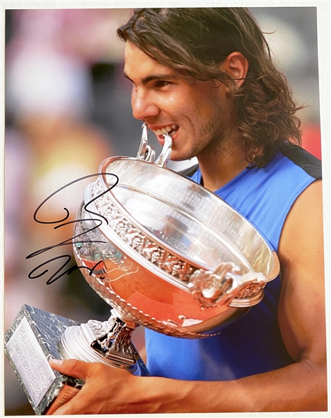 Rafael Nadal In-Person Signed 11” x 14” Photo (JSA Authentication)