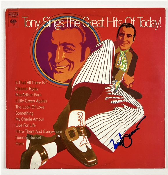 Tony Bennett In-Person Signed “Tony Sings The Greatest Hits Of Today” Album Record (John Brennan Collection) (Beckett/BAS Authentication) 