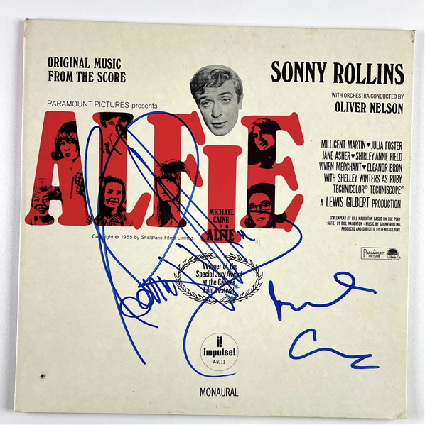 Alfie: Sonny Rollins & Michael Caine In-Person Signed “Alfie” Album Record (John Brennan Collection) (Beckett/BAS Authentication) 