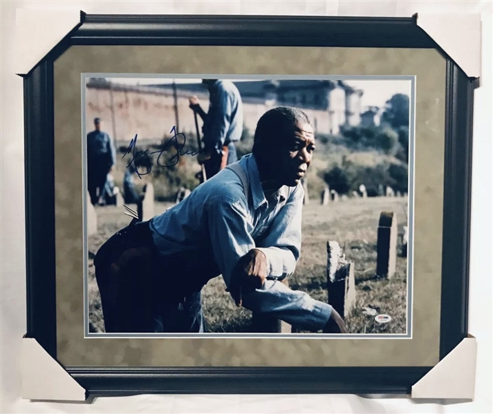 The Shawshank Redemption: Morgan Freeman 16” x 20” Signed Photo  (PSA Authentication)