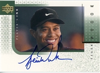 Tiger Woods 2001 Signed Upper Deck “Player’s Ink” Card (Upper Deck) (Beckett/BAS Guaranteed) 