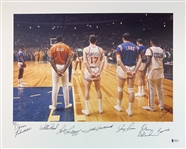 Basketball Legends: 1968 NBA All-Star Game Multi-Signed 16 x 20 Photograph w/Russell, Reed, Robertson, etc. (Beckett/BAS LOA)