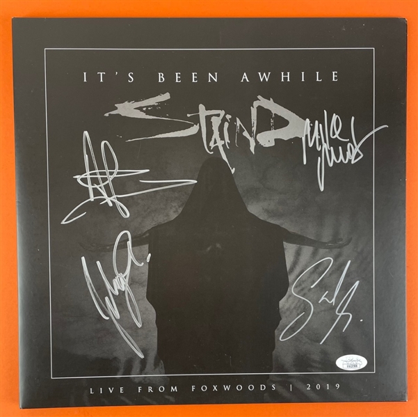 Stained Group Signed "Its Been A While" Album Cover (JSA)