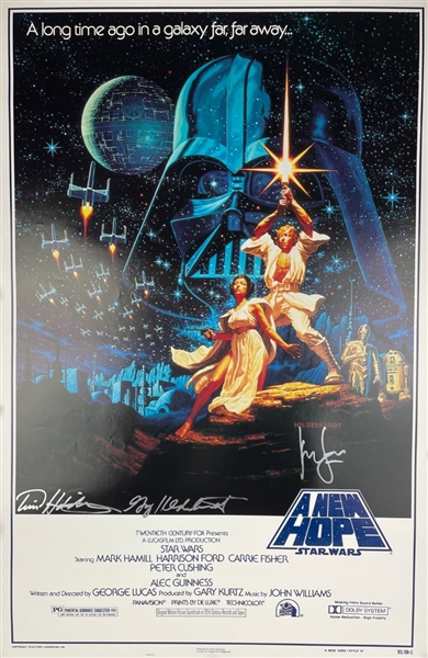 Star Wars: Ford & Hildebrandt Brothers Signed Special Edition Killian 27" x 41" 1993 Anniversary Movie Poster (Beckett/BAS Wittnessed)