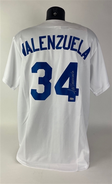 Fernando Valenzuela Signed Dodgers Jersey (MLB Holo)