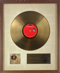 James Brown "The Payback" Original Framed RIAA Gold Record Award 