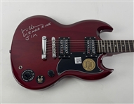 The Doors : Val Kilmer Signed and "Lizard King" Inscribed Epiphone (Celebrity Authentics COA/ BAS Guaranteed)