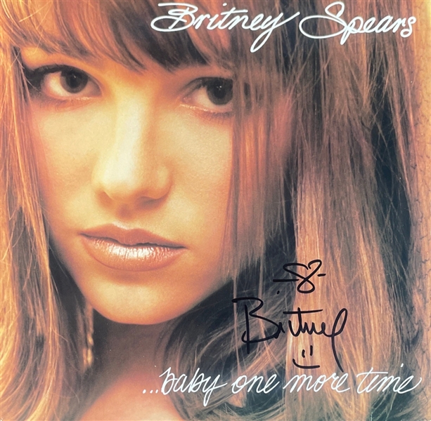 Britney Spears Signed "Baby One More Time" 12" LP Cover w/ Vinyl (JSA LOA)