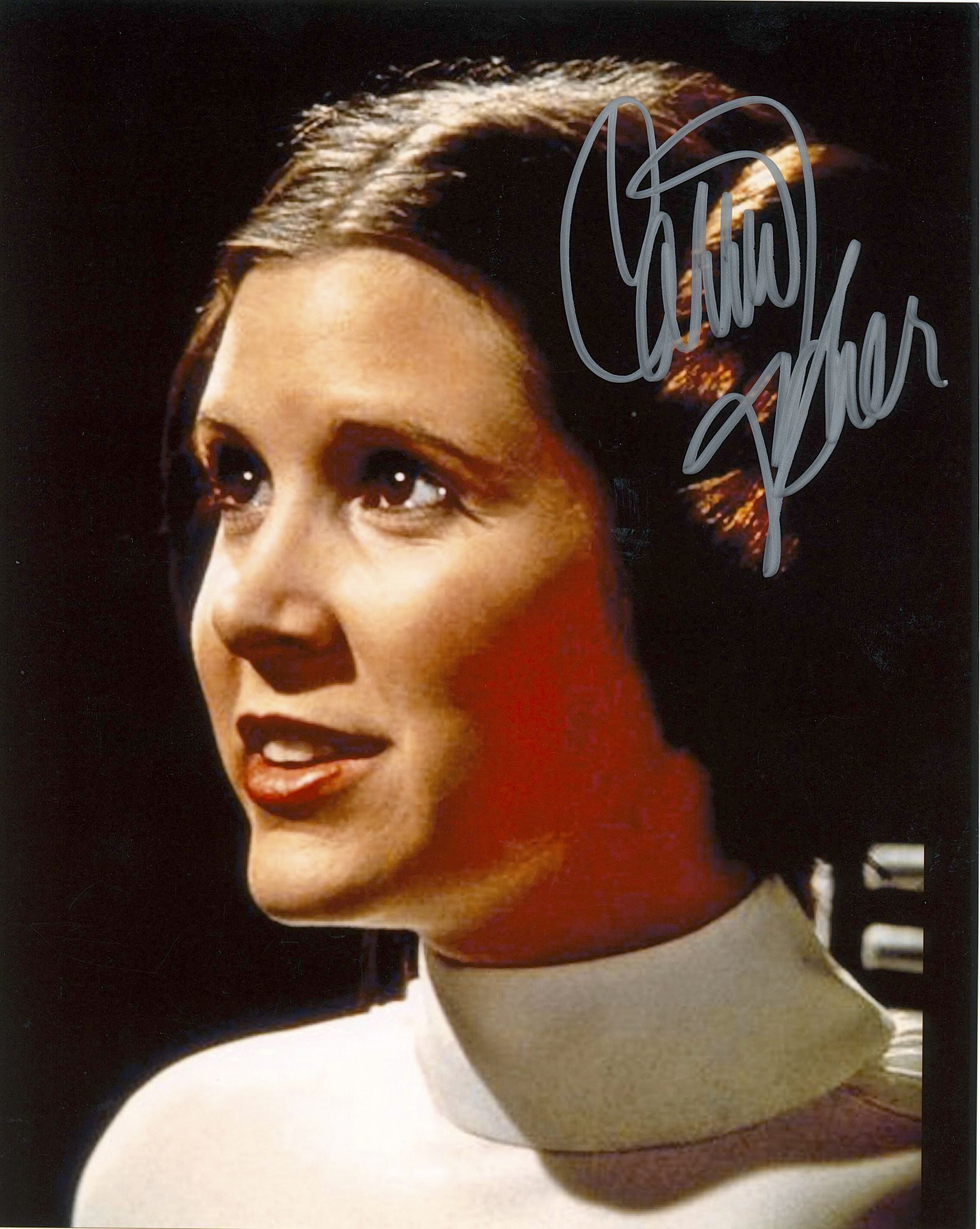 Lot Detail - Star Wars: Carrie Fisher 8” x 10” Signed Photo from “A New ...