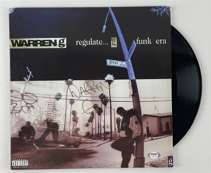 Warren G Signed “Regulate... G Funk Era” Record Album w/ Vinyl (PSA COA)