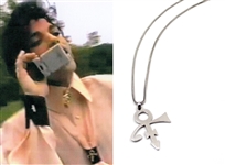 Prince’s Historic 1993 “Name Change” Love Symbol Pendant Necklace Worn During “Pope” Rehearsal Video and Extensively Personally & On-Stage (Photo & Video ID) (Wife Mayte Garcia LOA)   