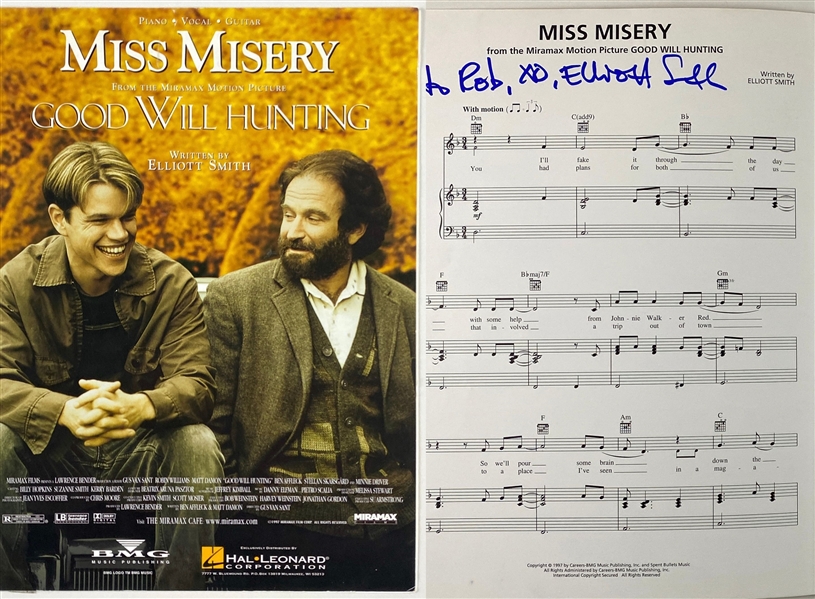 Elliott Smith Signed Good Will Hunting “Miss Misery” 9” x 12” Sheet Music (Beckett/BAS Guaranteed) 