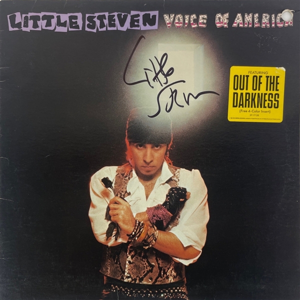 Little Steven Signed "Voice of America" Promo Album Cover (Beckett/BAS Guaranteed)