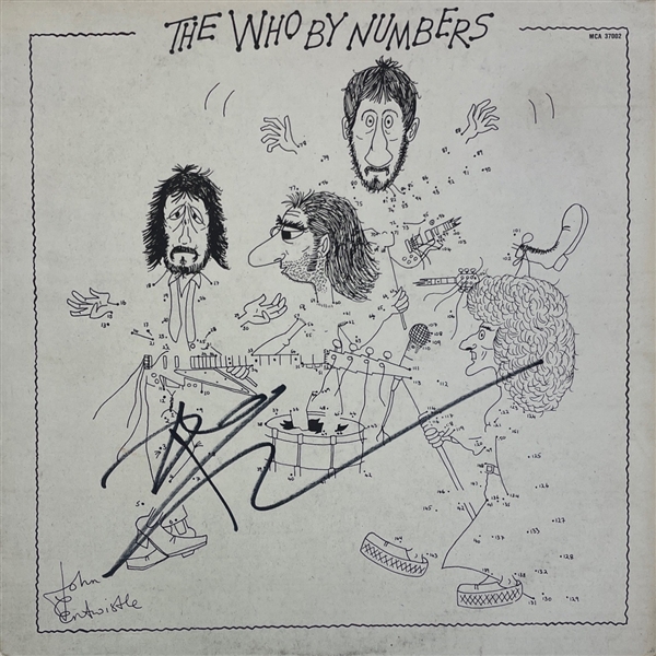 Pete Townshed Signed "The Who by Numbers" Album Cover (Beckett/BAS Guaranteed)