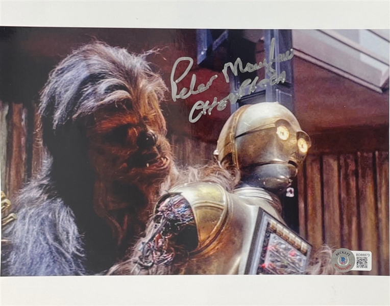 Star Wars: Peter Mayhew Signed & Inscribed 8" x 10" Photo (BAS COA) (Steve Grad Autograph Collection)