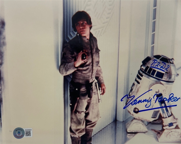 Star Wars: Kenny Baker Signed & Inscribed 8" x 10" Photo (BAS COA) (Steve Grad Autograph Collection)