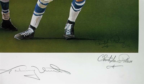 Lot Detail Johnny Unitas Signed 18 X 24 Limited Edition Christopher