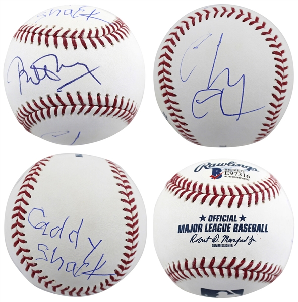 Caddyshack: Bill Murray & Chevy Chase Dual Signed OML Baseball (Beckett/BAS COA)